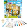Crayola Scribble Scrubbies Deluxe Bluey Playset (3ct), Toddler Arts & Crafts Kit, Washable Stickers, Bluey Toys, Gift for Girls & Boys, Ages 3+(Deluxe)