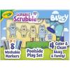 Crayola Scribble Scrubbies Deluxe Bluey Playset (3ct), Toddler Arts & Crafts Kit, Washable Stickers, Bluey Toys, Gift for Girls & Boys, Ages 3+(Poolside Playset)