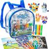 Horizon Group USA Bluey Ultimate Activity Backpack, 10+ Creative Projects in a Reusable Bag, Less-Mess Toddler Toys, Road Trip Essentials for Kids, Great Airplane Toy(Bluey)