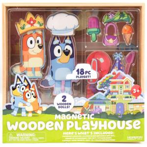 Bluey Magnetic Playset, Magnet Activity Toys, Great Birthday Parties, at-Home Activities, or Screen-Free Fun, Perfect Travel or Road Trip, Hours of Fun for Kids Ages 3,4,5,6,Multicolor,Medium,214618(Bluey House Playset)