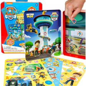 Bluey Magnetic Playset, Magnet Activity Toys, Great Birthday Parties, at-Home Activities, or Screen-Free Fun, Perfect Travel or Road Trip, Hours of Fun for Kids Ages 3,4,5,6,Multicolor,Medium,214618(Paw Patrol)