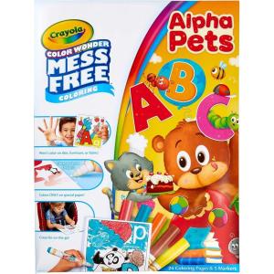 Crayola Bluey Color Wonder Coloring Set, 18 Mess Free Toddler Coloring Pages & 5 Markers, Bluey Activity Set for Kids, Gift for Toddlers, Ages 3+(Alpha Pets)