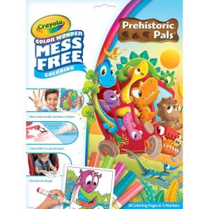 Crayola Bluey Color Wonder Coloring Set, 18 Mess Free Toddler Coloring Pages & 5 Markers, Bluey Activity Set for Kids, Gift for Toddlers, Ages 3+(Prehistoric Pals)