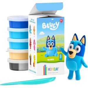 HEY CLAY Bluey & Friends – Air-Drying Clay for Kids – Arts and Crafts Creative Modeling Clay Kit Children Ages 4-8 (Rusty)(Bluey)