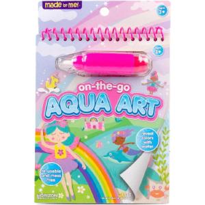 Horizon Group USA Bluey Aqua Art – Reusable Water Reveal Activity Pages With Water Pen for No-Mess Drawing and Coloring(Fairy)