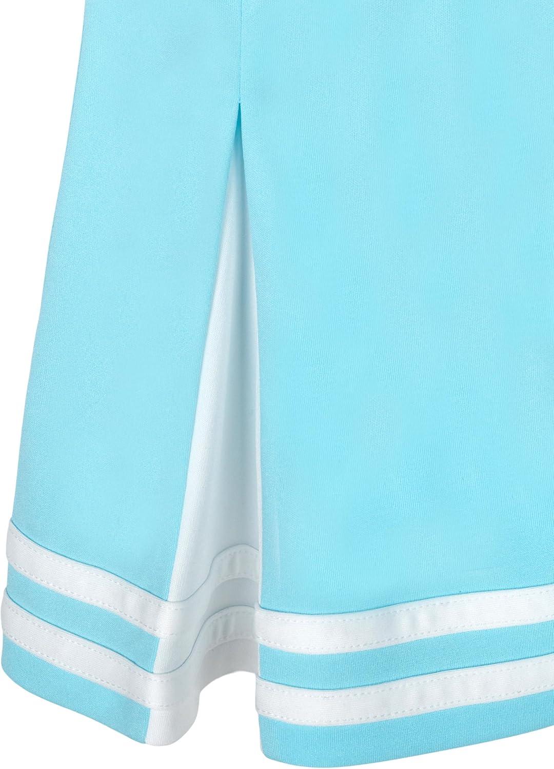 imageBluey Girls Cheerleader Dress Toddler to Big Kid Sizes 2T 1012Blue White