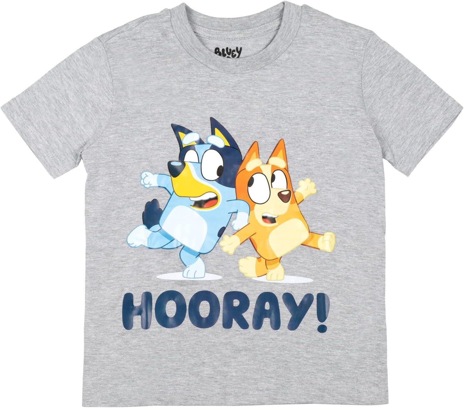 imageBluey Shirts 3 Pack Boys TShirts for Summer Pack of 3 Boys Tshirt Kids Cotton T ShirtBlue