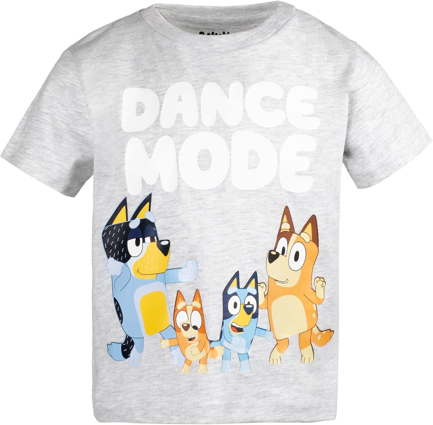 imageBluey Shirts 3 Pack Boys TShirts for Summer Pack of 3 Boys Tshirt Kids Cotton T ShirtOrangeBlueGray
