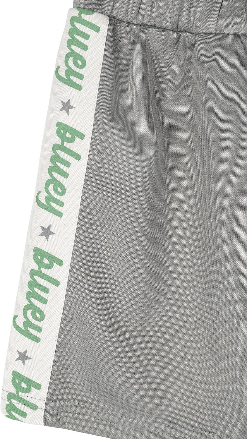 imageBluey TShirt and Mesh Shorts Outfit Set Infant to Big Kid Sizes 12 Months 1012Sage Green Gray