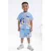 Bluey Athletic Mesh Baseball Jersey T-Shirt and Shorts Outfit Set Infant to Big Kid Sizes (12 Months – 10-12)(Blue)