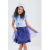 Bluey Bingo Girls Mesh Cosplay Dress Toddler to Big Kid(Blue)