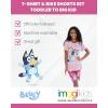 Bluey Bingo Girls T-Shirt and Shorts Outfit Set Toddler to Big Kid(Pink)