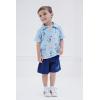 Bluey Bingo Polo Shirt and Shorts Toddler to Little Kid(Blue)