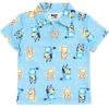Bluey Bingo Polo Shirt and Shorts Toddler to Little Kid(Blue)