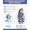 Bluey Bingo Skater Dress and Scrunchie Infant to Big Kid(Blue)