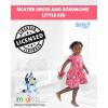 Bluey Bingo Skater Dress and Scrunchie Infant to Big Kid(Pink)