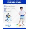Bluey Bingo UPF 50+ Swim Trunks Bathing Suit Toddler to Little Kid Sizes (2T – 7-8)(Blue)