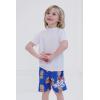 Bluey Bingo UPF 50+ Swim Trunks Bathing Suit Toddler to Little Kid Sizes (2T – 7-8)(Dark Blue  Pineapples)
