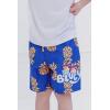 Bluey Bingo UPF 50+ Swim Trunks Bathing Suit Toddler to Little Kid Sizes (2T – 7-8)(Dark Blue  Pineapples)