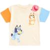 Bluey Drop Shoulder T-Shirt French Terry Shorts and Adjustable Snapback Baseball Cap 3 Piece Outfit Set Toddler to Big Kid(Bluey & Bingo)