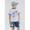 Bluey Drop Shoulder T-Shirt French Terry Shorts and Adjustable Snapback Baseball Cap 3 Piece Outfit Set Toddler to Big Kid(Bluey & Family)
