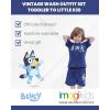 Bluey Drop Shoulder T-Shirt and Shorts Outfit Set Toddler to Big Kid Sizes (2T – 10-12)(Blue)