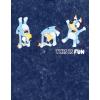 Bluey Drop Shoulder T-Shirt and Shorts Outfit Set Toddler to Big Kid Sizes (2T – 10-12)(Blue)