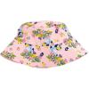 Bluey Floral Girls Dress and Bucket Sun Hat Toddler to Big Kid(Pink)
