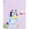Bluey Floral Girls Tank Top Chambray Shorts and Bucket Sun Hat 3 Piece Outfit Set Toddler to Big Kid(Purple / Blue)