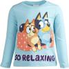 Bluey Girls 2 Pack Long Sleeve T-Shirts Toddler to Big Kid Sizes (2T – 14-16)(Blue / Yellow)