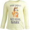 Bluey Girls 2 Pack Long Sleeve T-Shirts Toddler to Big Kid Sizes (2T – 14-16)(Blue / Yellow)