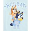Bluey Girls Fleece Sweatshirt and Pleated Skirt Toddler to Big Kid Sizes (2T – 10-12)(Sky Blue)
