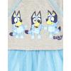 Bluey Girls French Terry Mesh Tutu Dress Toddler to Big Kid Sizes (2T – 10-12)(Blue)