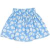 Bluey Girls Square Neck T-Shirt and Smocked Skirt Toddler to Big Kid Sizes (2T – 10-12)(Yellow / Blue  Daisies)
