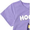 Bluey Girls T-Shirt Little Kid to Big Kid Sizes (4-14-16)(Purple)
