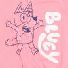 Bluey Girls T-Shirt and French Terry Dolphin Shorts Outfit Set Toddler to Big Kid Sizes (2T – 10-12)(Pink / Blue)
