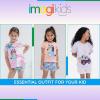 Bluey Girls T-Shirt and French Terry Shorts Outfit Set Toddler to Big Kid Sizes (2T – 10-12)(Lavender)