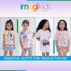 Bluey Girls T-Shirt and French Terry Shorts Outfit Set Toddler to Big Kid Sizes (2T – 10-12)(Pink)