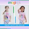 Bluey Girls T-Shirt and Leggings Outfit Set Toddler to Big Kid Sizes (2T – 10-12)(Lavender)