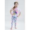 Bluey Girls T-Shirt and Leggings Outfit Set Toddler to Big Kid Sizes (2T – 10-12)(White / Blue)
