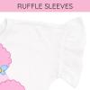 Bluey Girls T-Shirt and Leggings Outfit Set Toddler to Big Kid Sizes (2T – 10-12)(White / Blue)