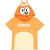 Bluey Hooded Cosplay T-Shirt and French Terry Shorts Outfit Set Toddler to Little Kid(Orange)