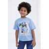 Bluey July 4th Halloween Christmas Birthday School Heart T-Shirt Infant to Big Kid Sizes (12 Months – 10-12)(Blue / Last Day of School)