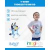 Bluey July 4th Halloween Christmas Birthday School Heart T-Shirt Infant to Big Kid Sizes (12 Months – 10-12)(Gray / 4th of July)