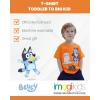 Bluey July 4th Halloween Christmas Birthday School Heart T-Shirt Infant to Big Kid Sizes (12 Months – 10-12)(Orange / Halloween)