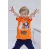 Bluey July 4th Halloween Christmas Birthday School Heart T-Shirt Infant to Big Kid Sizes (12 Months – 10-12)(Orange / Halloween)