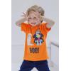 Bluey July 4th Halloween Christmas Birthday School Heart T-Shirt Infant to Big Kid Sizes (12 Months – 10-12)(Orange / Halloween)