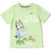 Bluey Shirts 3 Pack, Boys T-Shirts for Summer, Pack of 3 Boys Tshirt, Kids Cotton T Shirt(Grey / Yellow / Green)