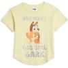 Bluey Shirts 3 Pack, Girls Short Sleeve Shirt for Summer, Pack of 3 Girls Tops, Cotton Kids Tshirt(Blue / Pink / Yellow)