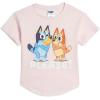 Bluey Shirts 3 Pack, Girls Short Sleeve Shirt for Summer, Pack of 3 Girls Tops, Cotton Kids Tshirt(Blue / Pink / Yellow)